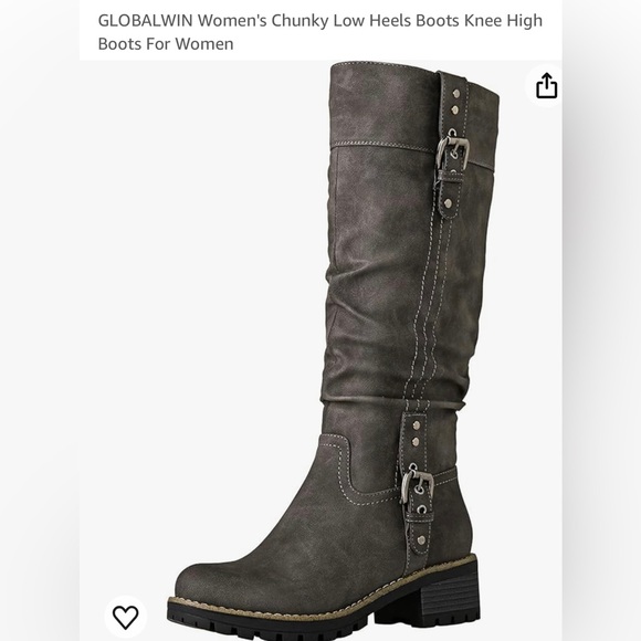 Chunky heal boots. Size 9. Never worn - Picture 3 of 4